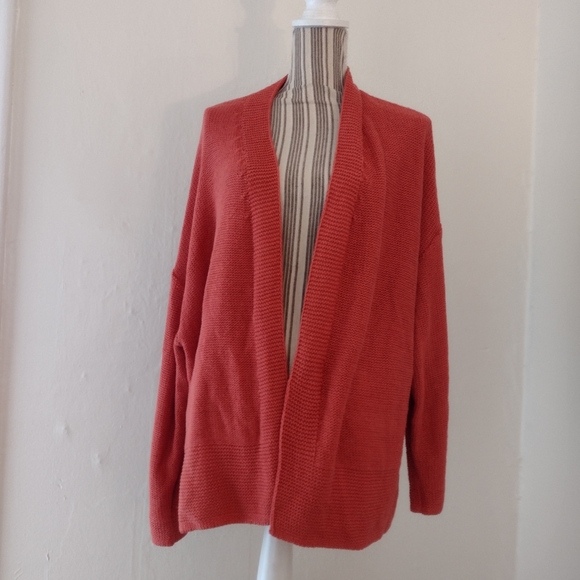 Old Navy Sweaters - Old Navy Rust Colored Oversized Heavy Knit Open Cardigan Sweater Size XL